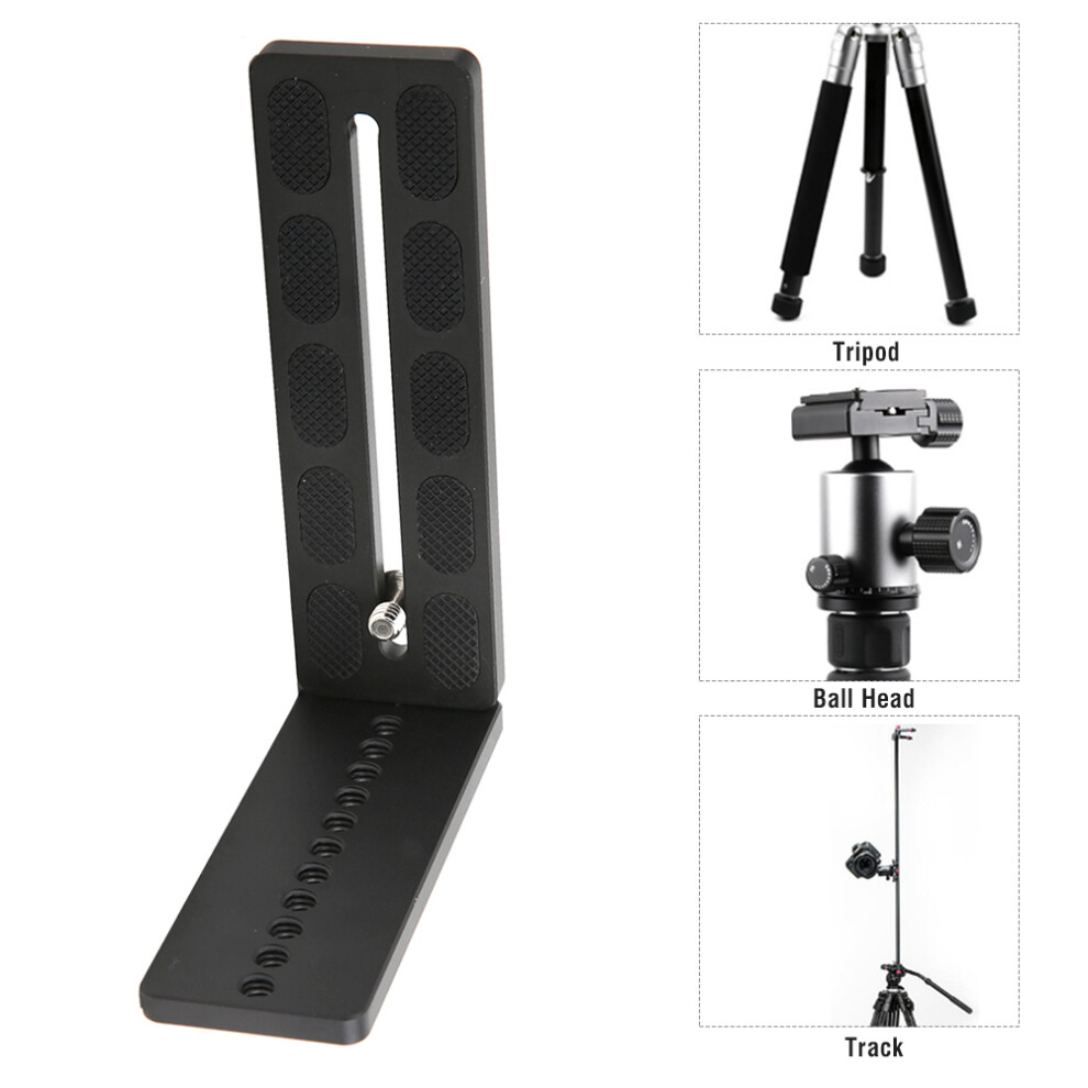 All Metal Universal Camera L-Shape Quick Release Plate Tripod Hydraulic Pressure Ballhead Vertical Shooting Plate 8701323734710