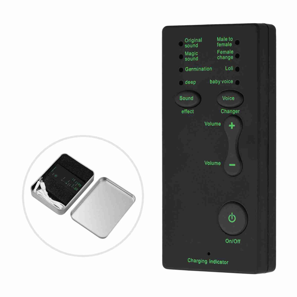 M1 Mini Portable Sound Effects Machine Voice Changer Device Audio Card Sound Changer For Live Streaming Online Chatting Singing For Smartp 7901323737051