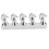 Pferdekopfnagel Tipp Practice Rack Magnethalter 5 Stück ABS Silber 2