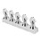 Pferdekopfnagel Tipp Practice Rack Magnethalter 5 Stück ABS Silber 3
