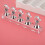 Pferdekopfnagel Tipp Practice Rack Magnethalter 5 Stück ABS Silber 8