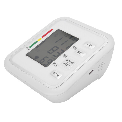 LCD Digitales Blutdruckmessgerät mit Sprachausgabe, Oberarm 22-32cm 2