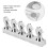 Pferdekopfnagel Tipp Practice Rack Magnethalter 5 Stück ABS Silber 10