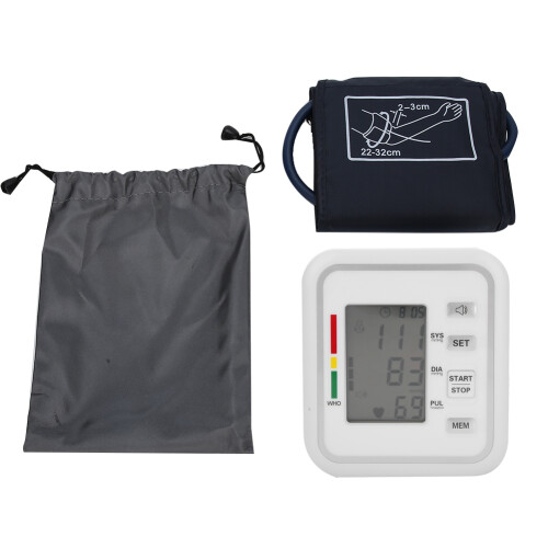 LCD Digitales Blutdruckmessgerät mit Sprachausgabe, Oberarm 22-32cm 1