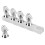 Pferdekopfnagel Tipp Practice Rack Magnethalter 5 Stück ABS Silber 5
