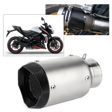 Racing Exhaust Escape Pipe Tip Titanium Tailpipe Motorcycle Accessories 60mm 2.4in Universal Modification