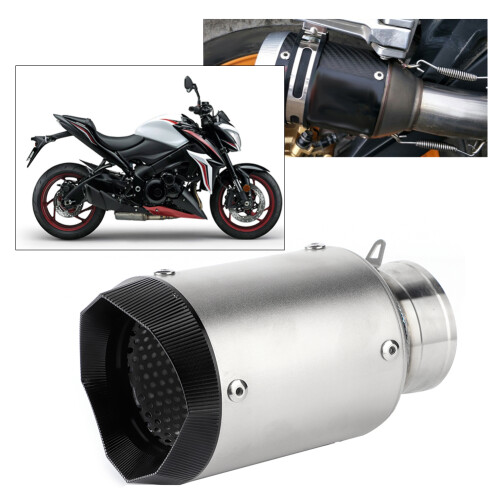 Racing Exhaust Escape Pipe Tip Titanium Tailpipe Motorcycle Accessories 60mm 2.4in Universal Modification