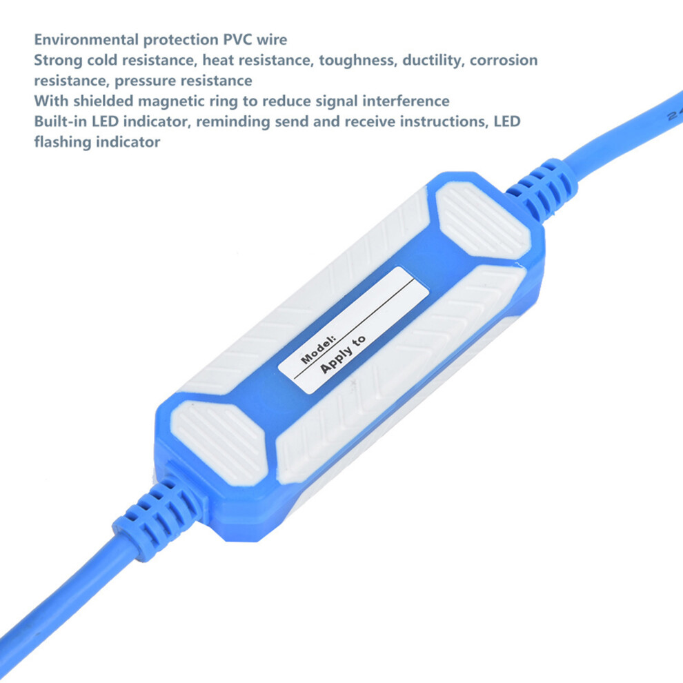 Usb-Sc09 Plc Programming Cable Plc Data Cable Download Line For Mitsubishi 3 Meters Blue 4121323738527