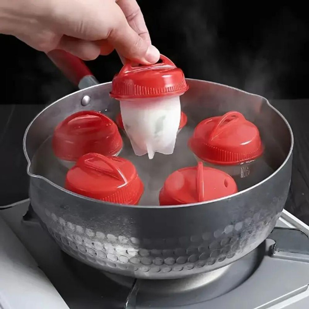 (3pc) Egg Poachers Multi-ply Non-stick Silicone Egg Cookers – Easy Boil And Steam Kitchen Gadgets For Perfect