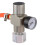 TR21x4 CO₂ Mini-Gasregler Keg-Adapter mit Manometer Soda-Set 9