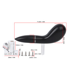 Bassoon Hand Holder Silver Black Industrial Plastic Saddle Rest Musical Instrument Accessories