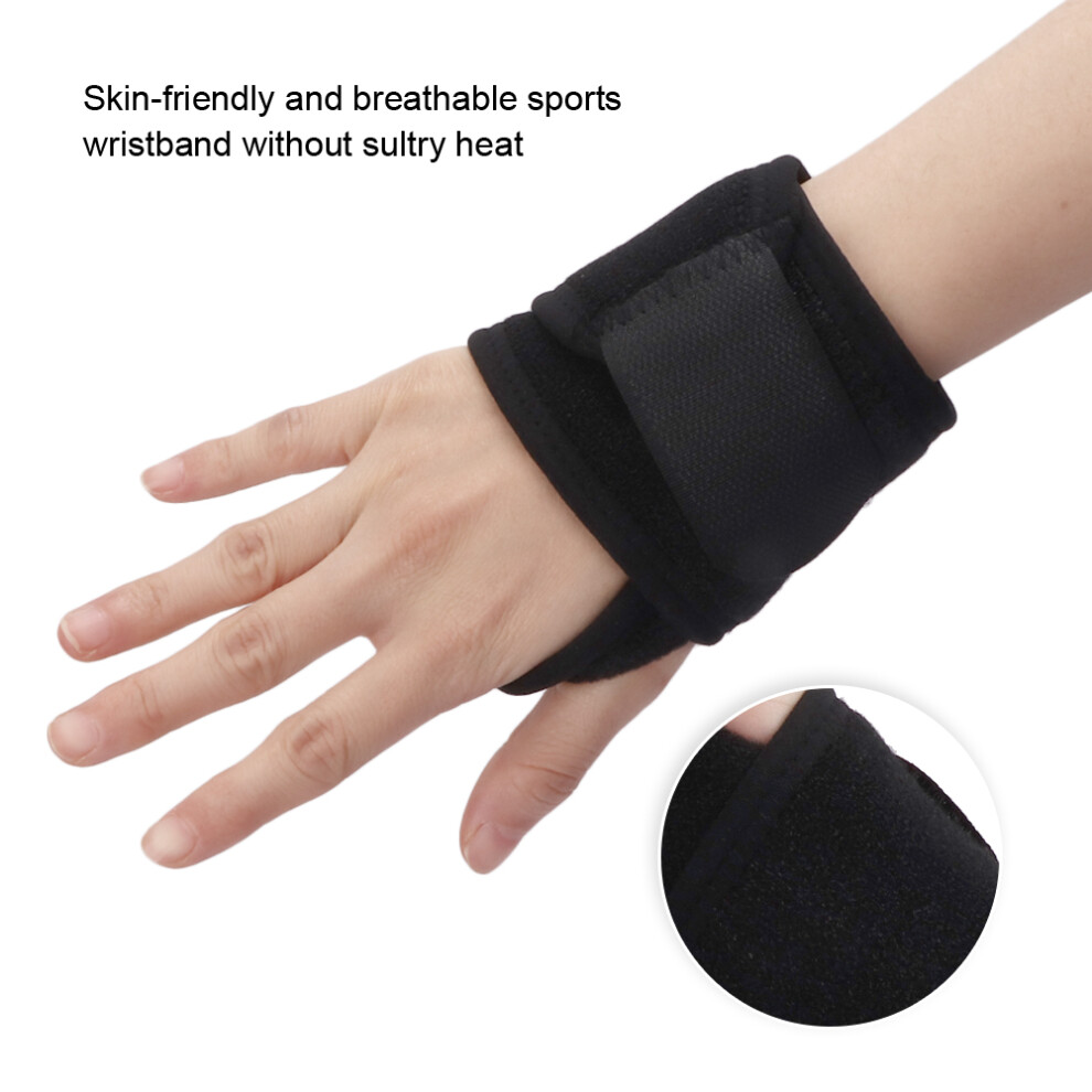 Wrist Support Adjustable Wrist Brace Sports Training Pain Sprain Wrist Protective WrapBlack