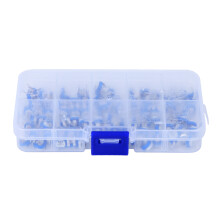 100PCS Blue & White Adjustable Resistor Set Potentiometer Kit Regulating Resistance Eletrical Supplies