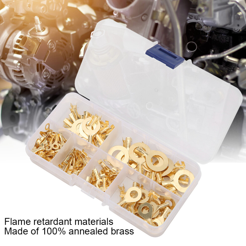 150PCS Ring Terminals Brass Cable Connector Wiring Accessories Electrical Parts Flame Retardant-image-OPC-PHW9GVF-NEW