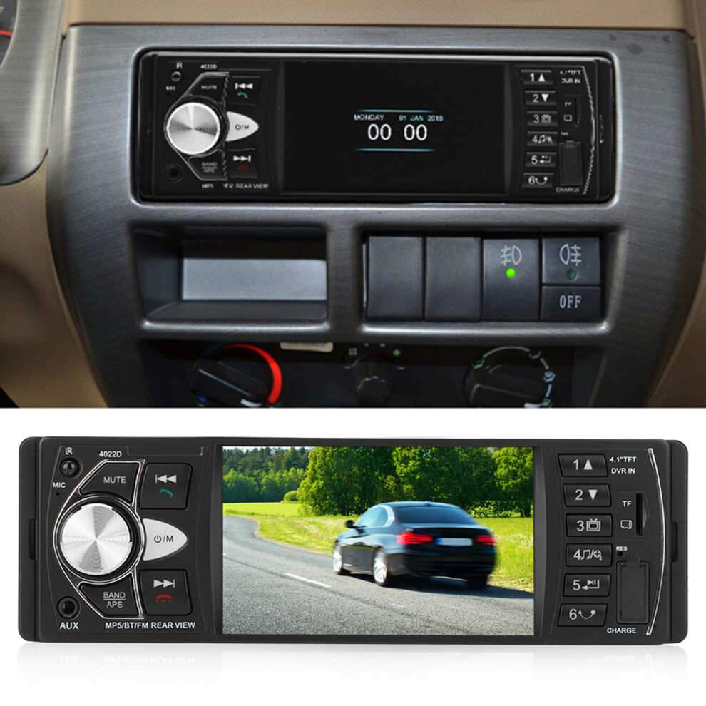 4.1 Inches Car Fm Stereo Mp5 Handsfree Player With Bluetooth Microphone 8451323749992