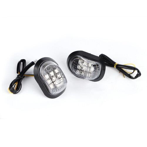 9LED Motorradblinkleuchte 12V Universaler Blinkgeber Gelb 1