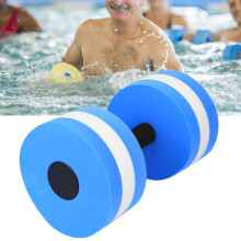 Umweltfreundlicher runder Schaumstoff-Wasser-Dumbbell, Blau-Weiß, 248 g