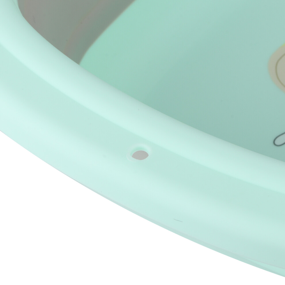 Folding Washbasin Baby Ass Washing Basin Cartoon Face Foot Washbasin for Baby InfantsGreen