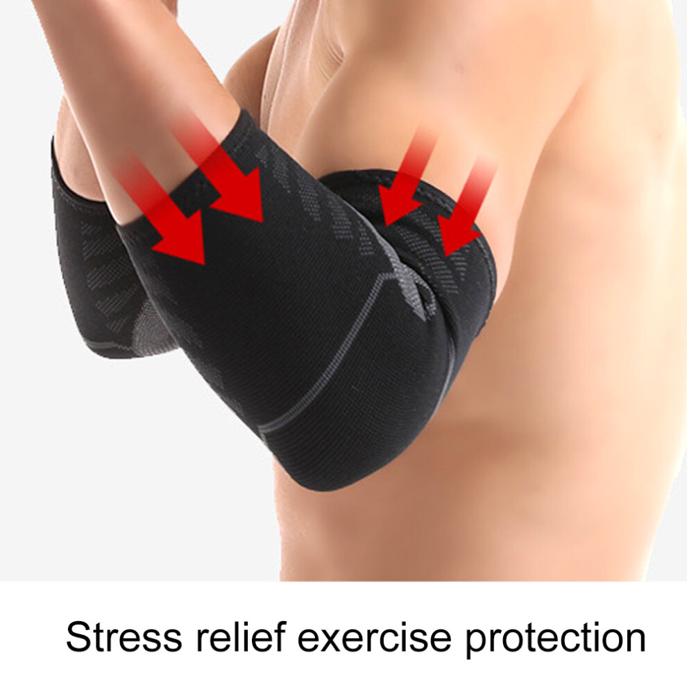 Unisex Nylon Knitting Elbow Guard Support Forcing Breathable Elastic Fitness Protective GearS
