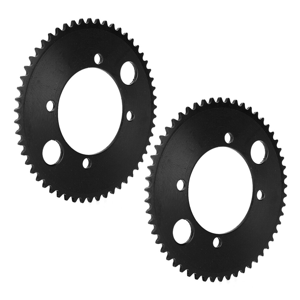 2Pcs 25H 55T 54Mm Tooth Rear Sprocket Fits For 47Cc 49Cc Mini Motorcycle Atv Quad Bike Black 7661323753405