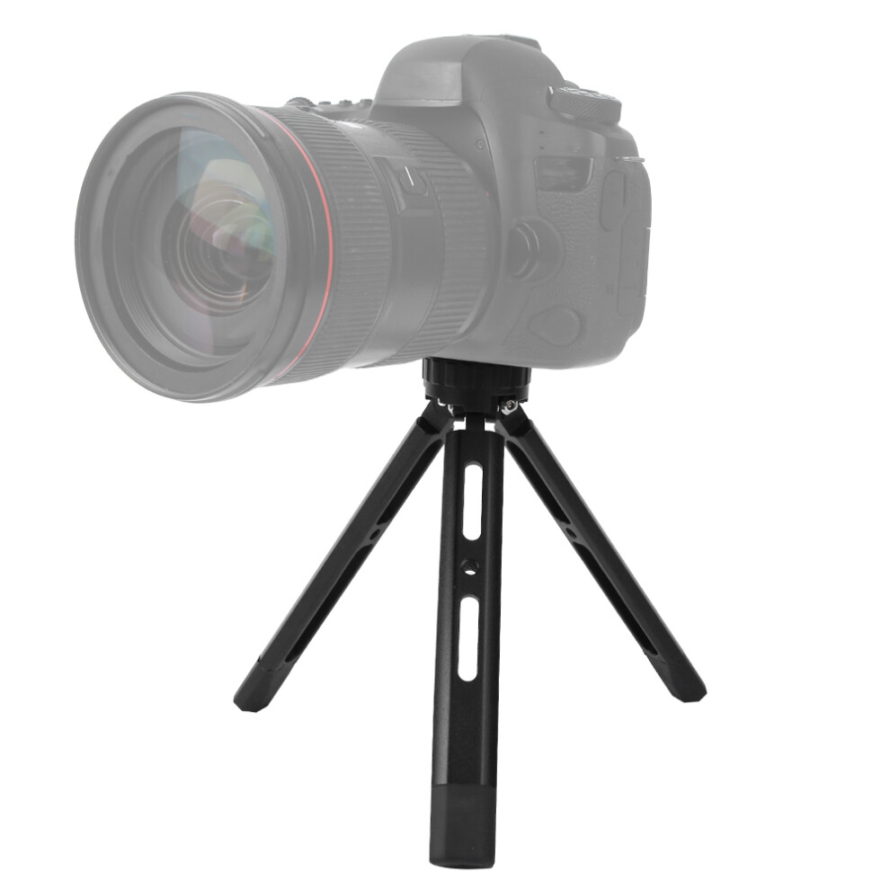 Aluminium Alloy Mini Desktop Tripod Adjustable 1/4'' Screws For Slr Mirrorless Camera Mobile 7901323757301