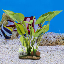 Synthetische Harz-Aquariumfelsen & Pflanzen – 22x16x6cm, lebendige Landschaft