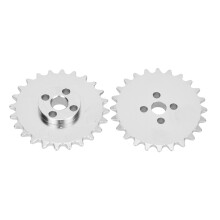 Robuster Zinklegierung 24-Zähne Kettenräder für Roboter, 52 mm x 6,8 mm Kette Zahnrad