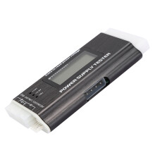 Computer-Netzteiltester LCD-Anzeige Aluminiumlegierung Unterstützung für 20/24Pin