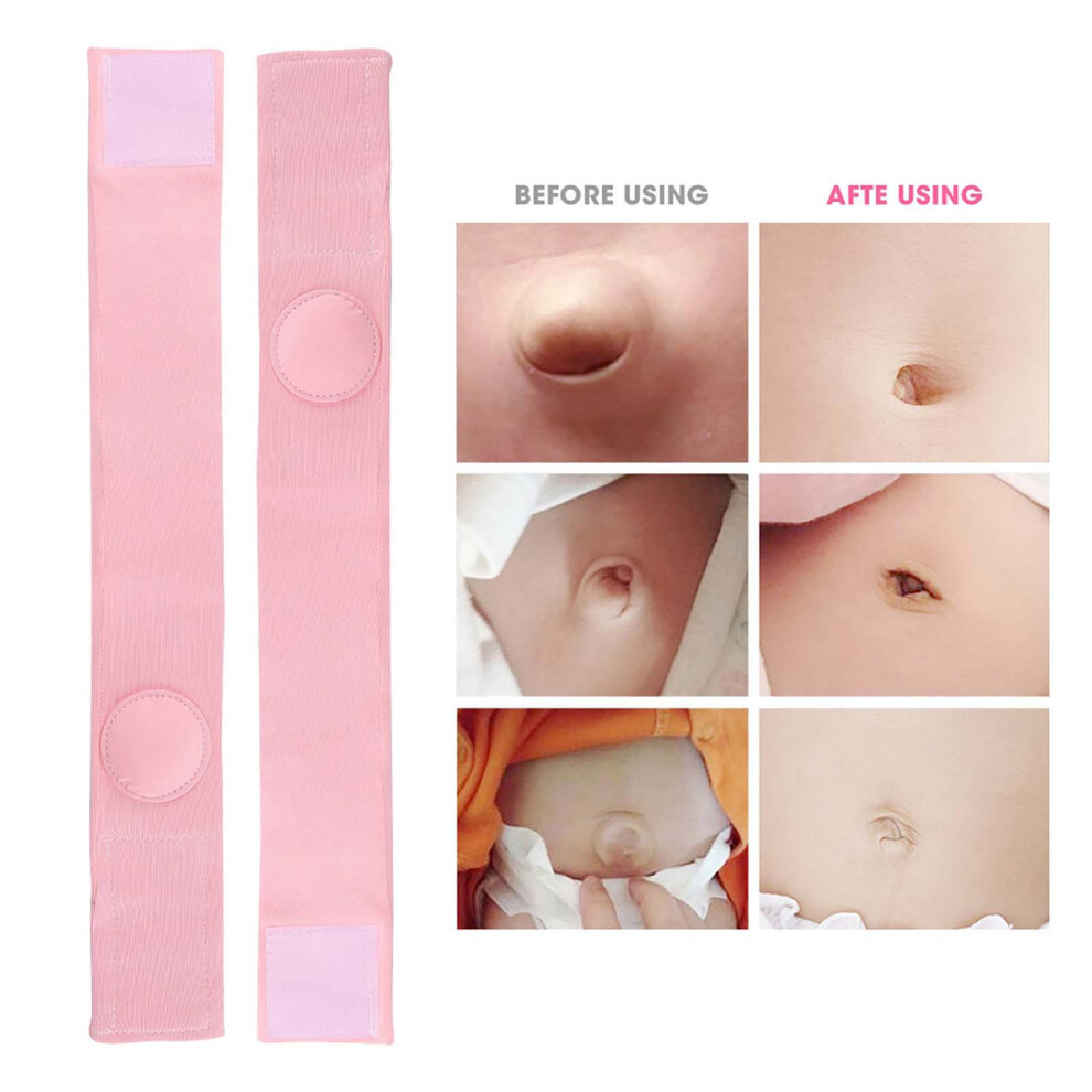 2pcs Hernia Belt Hernia Therapy Treatment Children Infant Baby Umbilical Hernia BeltPink