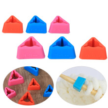 Triangular Knitting Needles Tips Silicone Knit Point Protectors Sewing Accessories