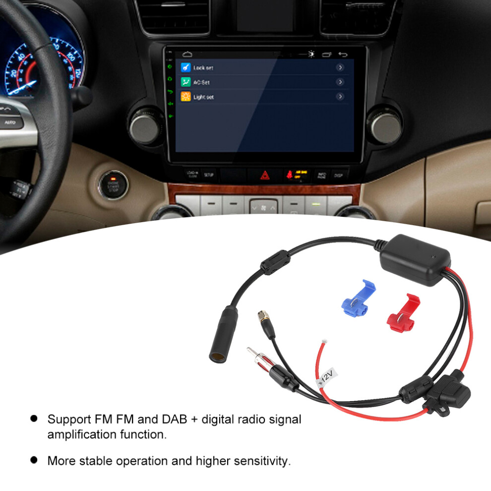 Car Dab Fm Radio Signal Reception Antenna Amplifier Sma Head 8201323763357