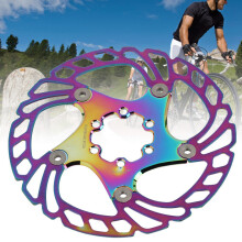 Bike Disc Brake Rotors 6 Nails Cycling Accessory for Mountain Bicycle Plating Color160MM