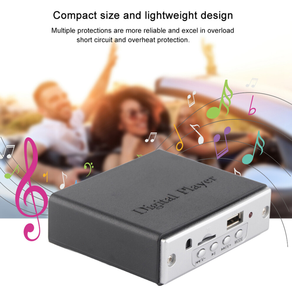 Hi Fi Audio Power Amplifier Mp3 Decoding Player With Remote Control Usb 2.0( ) Black 9461323771168