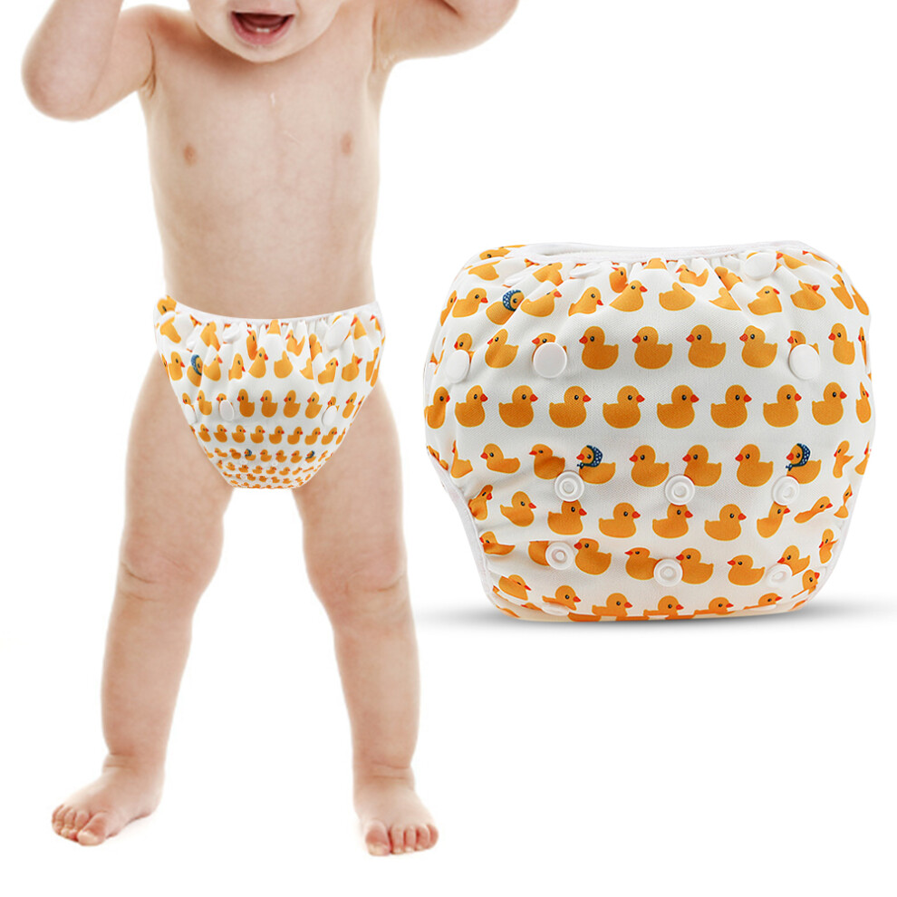Free Size Baby Adjustable Reusable Waterproof Breathable Summer Pool Training PantsDuck