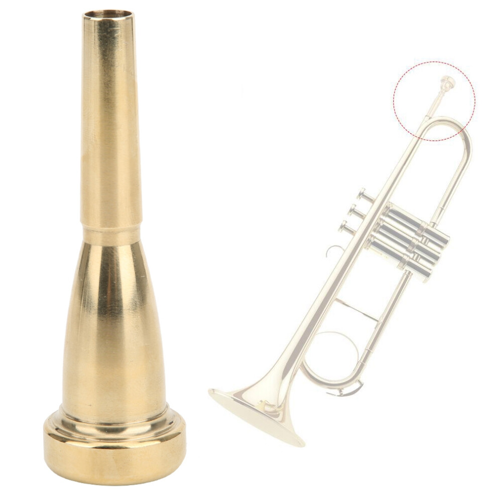 7C Trumpet Mouthpiece Golden electroplated Brass Musical Instrument Accessories