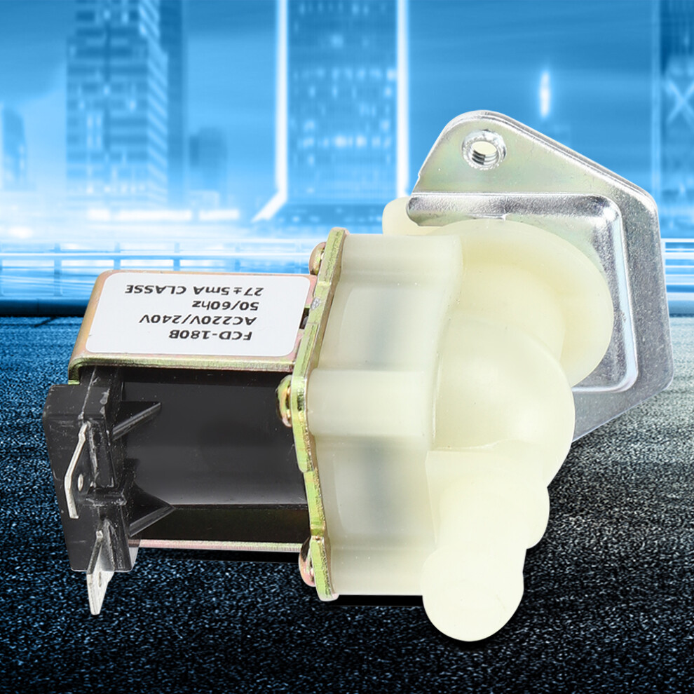 1/2In Electric Solenoid Valve Inlet 1-Way Guide Plastic For Home Using 220V 0.02-0.8Mpa 8181323772361
