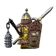 (Iron Floating Butcher) Zhang Fei, the third-party doll, the romance of the three kingdoms generals, the building blocks, the national tide toys, weapons and armor cloak