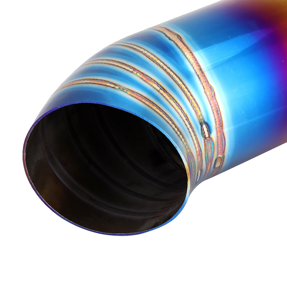 76Mm/3In Car Exhaust Tip Pipe Tail Inlet Outlet Tube Universal Accessory 9301323776179
