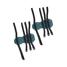 1 Pair of Lawn Aerator Sandals Heavy Duty Grass Spiked Shoes with Buckle Garden Tool (4 Straps)