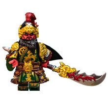 (Guan Yu) Zhang Fei, the third-party doll, the romance of the three kingdoms generals, the building blocks, the national tide toys, weapons and armor cloak