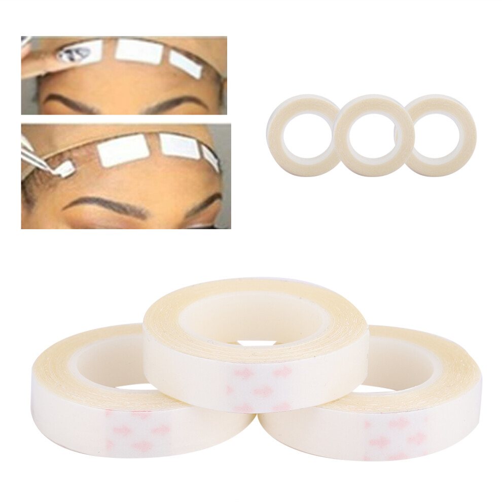 Unisex 3Pcs 300Cm X 1Cm Hair Extension Adhesive Long Lasting Double Sided Wig Tape