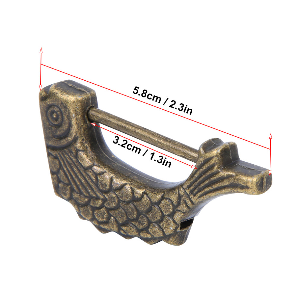 Zinc Alloy Vintage Lock Antique Bronze Combination Lock For Jewelry Box Suitcase Drawer 9321323777532