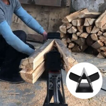Electric Hydraulic Wood Splitter Cross Cutter Head Titanium Steel Woodcutter Head