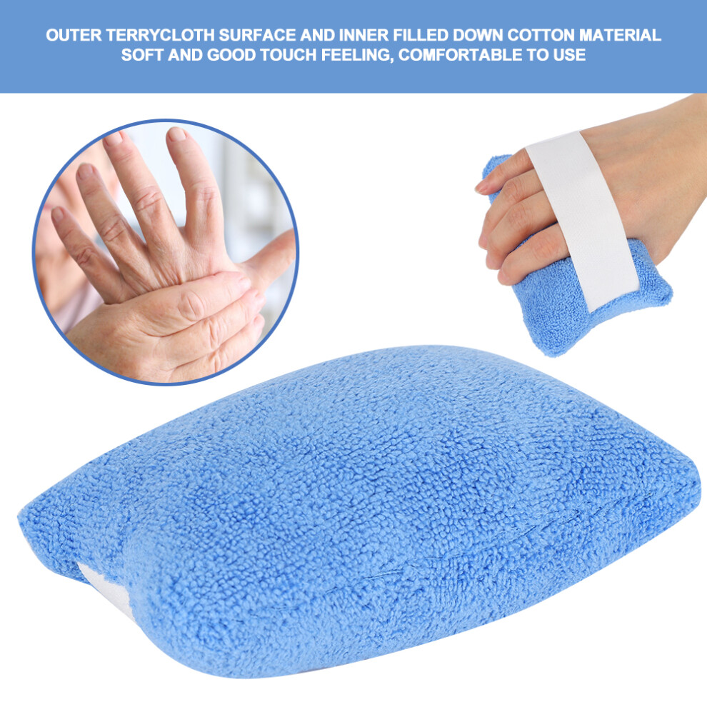 Finger Separator Anti Stick Hand Finger Aid Protector Bedridden Elderly Care Pad Blue