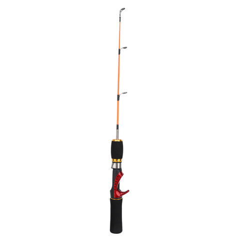 52cm Ice Fishing Rod Pole Two Sections Three Guide Ring FRP Fiber Material Accessory