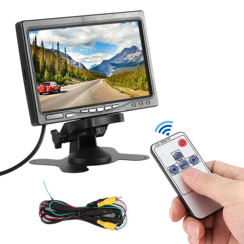 7In Car Monitor High Definition Reverse Rearview Display 12-24V Auto Accessory 7891323781683