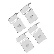 4 Stück Edelstahl Fish Tank Halterung Aquarienzubehör Glasabdeckclip 10mm