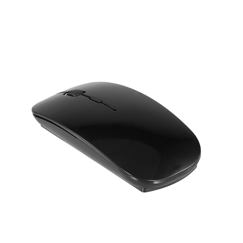 2.4G Wireless Mouse Portable Ultra-Thin Mute Mouse 4 Keys Wireless Optical Mouse 1600Dpi For Desktop Computer Laptop Black 3191323784603