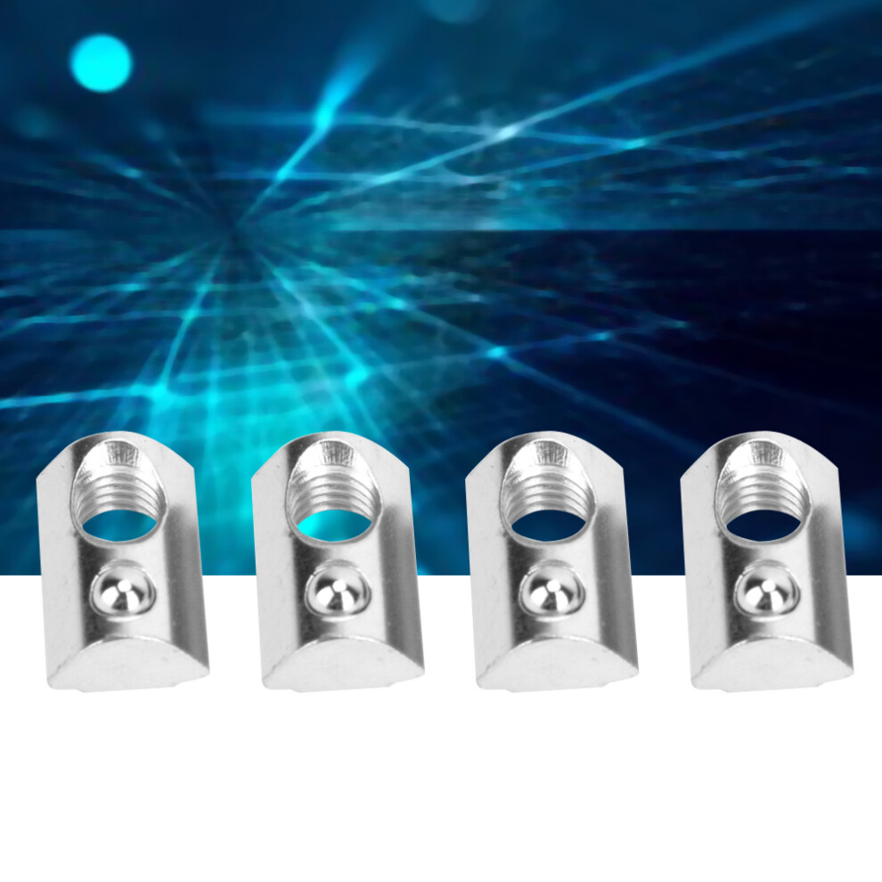 50Pcs European Standard Elastic Nut Aluminum Profiles T Slot Spring Nuts Fasteners(M8 ) 8461323784428