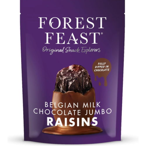 Forest Feast Belgian Milk Chocolate Jumbo Raisins 1kg